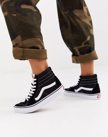 Vans Sk8-Hi Crne - Ženske Tenisice | 61729YZCE